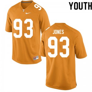 Youth Tennessee Vols #93 Devon Jones Orange Player Jerseys 823288-120