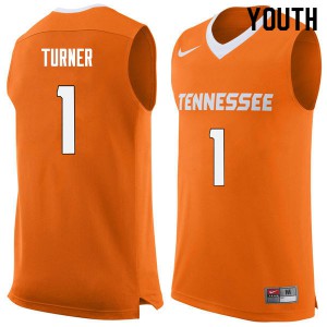 Youth Tennessee #1 Lamonte Turner Orange Official Jerseys 585126-528