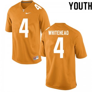 Youth Tennessee #4 Len'Neth Whitehead Orange NCAA Jerseys 313067-241