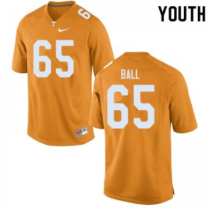 Youth Tennessee #65 Parker Ball Orange College Jersey 254303-453