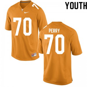 Youth UT #70 RJ Perry Orange Stitched Jerseys 156513-284