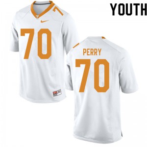 Youth Tennessee #70 RJ Perry White Player Jersey 153310-814