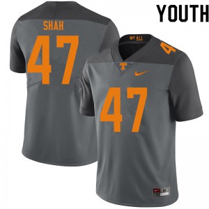Youth Tennessee Volunteers #47 Sayeed Shah Gray College Jerseys 424373-289