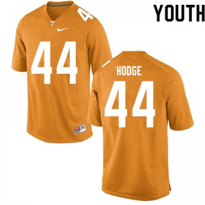 Youth Tennessee Volunteers #44 Tee Hodge Orange Official Jersey 659983-304