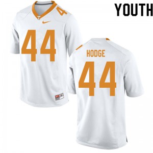 Youth UT #44 Tee Hodge White Stitch Jerseys 376997-281