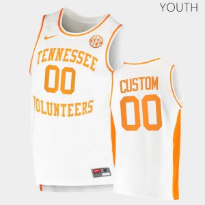 Youth Vols #00 Custom White Player Jersey 472830-692