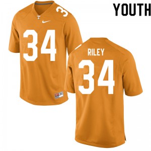 Youth Tennessee #34 Trel Riley Orange Stitch Jersey 466337-194