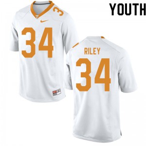 Youth UT #34 Trel Riley White Stitch Jerseys 670798-183