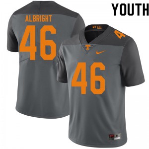 Youth UT #46 Will Albright Gray Player Jersey 284327-103