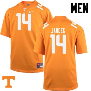 Men Tennessee Vols #14 Zac Jancek Orange University Jersey 271430-285