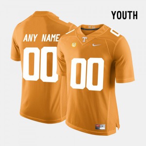 Youth Tennessee Vols #00 Custom Orange Alumni Jersey 220575-943